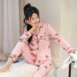 Women's Sleep Lounge New Cotton Pyjama Sets Women Sweet Girl Lounge Cute Sleepwear Long Sleeve Casual Nightwear Big Yards MXXL Female Pijamas T200612L230913