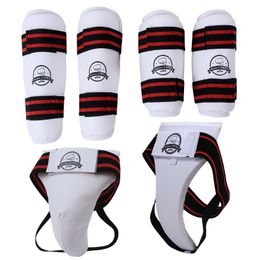 Other Sporting Goods Arm/ Shin/ Crotch Guard For Taekwondo Karate Kickboxing Free Combat MMA Sanda Muay Thai Training Protector Accessories Set 230912