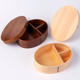 Dinnerware Wooden Bento Box Easy To Clean Natural Composite Wood Practical For Sushi Or Container Adult Student Worker