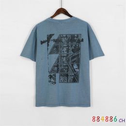 Men's T Shirts Batik Washed Cavempt C.E T-Shirt Men Women Poster Print Cotton Fashion Brand Tops Short Sleeve