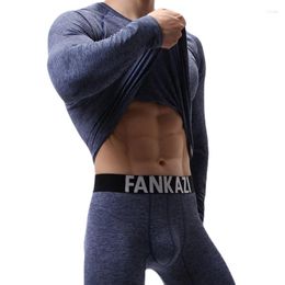 Men's Thermal Underwear Autumn Winter Long Johns For Men Keep Base Sets Male Sexy Leggings Thermo Suit Lounge Pants
