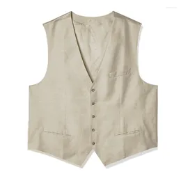 Women's Vests Vest Natural Linen Casual Comfortable Soft Jacket Daily Commuter Dating Wear Vacation Style Elegant Ladies