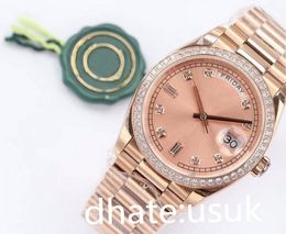 3 Styles 36mm Midsize Diamond Watch Mother Of Pearl Dial Watches Men's Rose Gold Automatic Steel Bracelet Men 126234 Date Mechanical Unisex Wristwatches