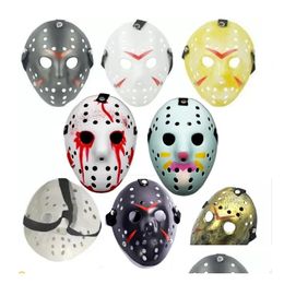 Party Masks 12 Style Fl Face Masquerade Jason Cosplay Skl Vs Friday Horror Hockey Halloween Costume Scary Mask Festival Drop Delivery Dhdz8