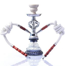 Other Home Garden Glass Shisha Pipe Hookah with Ceramic Bowl Tongs Hookah Hose Complete Shisha Nargile Sheesha Narguile Chicha Hookah Water Pipe 230912