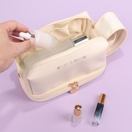 Cosmetic Bags Large Capacity Travel Bag Portable Leather Makeup Women Bathroom Wash Multifunctional Toiletry Bolsa Feminina