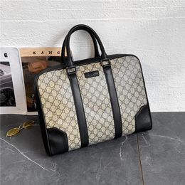 Herren-Aktentasche, Designer-Umhängetasche, Postman-Taschen, Luxurys, Damen-Laptoptasche, klassischer Doppelbuchstaben-Druck, Hardware, modische Tasche, Rindsleder2985