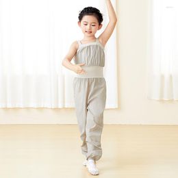 Stage Wear Ballet Kid Clothes Rompers Casual Sleeveless Overalls Autumn Harem Pants Long Girl Weight Loss Playsuit