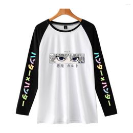 Men's T Shirts X Shirt Hisoka Killua Tops Men Ulzzang Harajuku Kawaii Couple Clothes Summer Long Sleeve Top Women