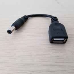 DC 5.5mm x 2.1mm Male Adapter to USB Type A Female Extension Power Cable 12cm