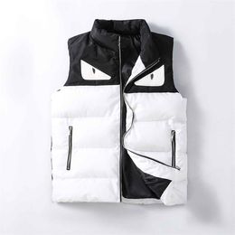 92 Gilet di design top gilet da uomo gilet autunno inverno cappotto senza maniche gilet di cotone vestiti ricamo lettera gilet da uomo giacca gilet abbigliamentoZ