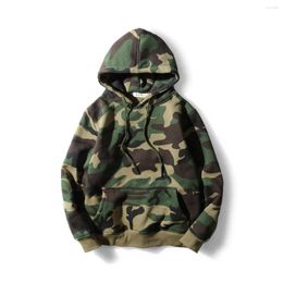 Men's Hoodies Streetwear Autumn Camouflage Sweatshirt Hooded Loose Outerwear Male And Female Students Casual Plus Fleece Jacket Cotton