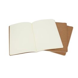 Notepads Wholesale A5 Kraft Brown Unlined Travel Journals Notebook Soft Er Notebooks 210 Mm X 140 60 Pages 30 Sheets Stationery Office Dh7Tr