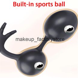 Massage Butt Plug 32cm Long Inflatable Anal Beads Double Inflatable Anal Plugs Dildo Massage Male Deep Expandable Sex Toys for Wom178Y