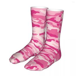 Men's Socks Men Cycling Pink Camouflage Military Cotton Compression Woman Sock