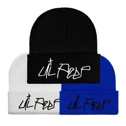 Beanie/Skull Caps Love Lil Peep Embroidery Beanie Hip Hop Knit Hats, Funny Trendy Beanie Hat Winter Skiing Slouchy Warm Cap 19 Colours Wholesale