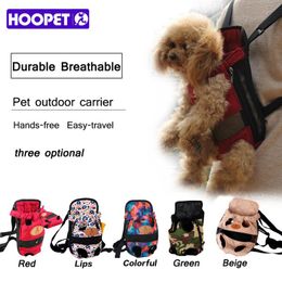 HOOPET Dog carrier fashion red color Travel dog backpack breathable pet bags shoulder pet puppy carrier194S