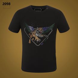 NEW STYLE Phillip Plain Men T Shirts Designer PP Skull Diamond T Shirt Short Sleeve Dollar Brown Bear Brand Tee High Quality Skulls T Shirt Tops SP2098