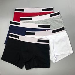 Men's Designer Underpants Boxer Cotton Underwear Breathable Brands Mid-waist Size M L XL XXL Male Letters Printing Briefs Sho236r