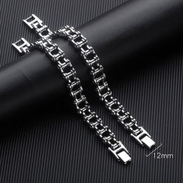 Street Bike Bicycle Chain Link Bracelet Hip Hop Stainless Steel Gold Chain Bracelets Men Fashion Jewellery