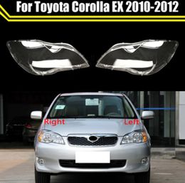 Head Lamp Case For Toyota Corolla EX 2010-2012 Car Front Headlight Lens Cover Lampshade Glass Lampcover Caps Headlamp Shell