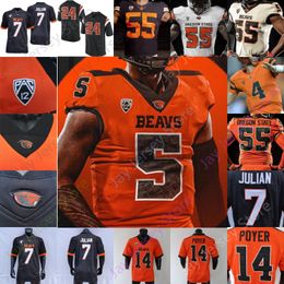 Oregon State Football Jersey NCAA College DJ Uiagalelei Damien Martinez Deshaun Fenwick Silas Bolden Aidan Chiles John McCartan Mascarenas-Arnold Gould Noga Sharp