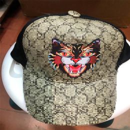 Design tiger animal hat embroidered snake men's brand men's and women's baseball cap adjustable golf sports Summer 2005