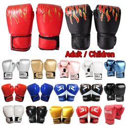 Sports Gloves 3-12 Yrs Kids Boxing Gloves PU Leather MMA Fighting Punching Bag Kickboxing Gloves Karate Muay Thai Training Workout Gloves Kids 230912