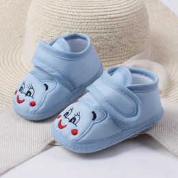 First Walkers Cartoon Anti-Slip Soft Sole Hook Toddler Infant Baby Girl Kids Shoes Boy