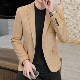 Men's Suits Suit Jacket Slim Fashion Single West 2023 Spring Youth Light Business Casual Small