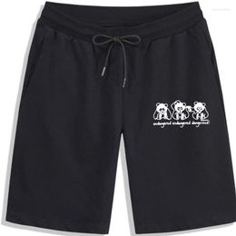 Men's Shorts Mens Dangerous PANDA Black T.Shorts Man