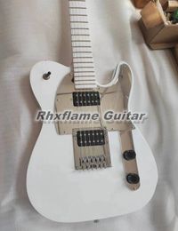 Custom Shop Black Kill Switch Arcade John 5 Ghosts White Electric Guitar Black Body Binding Black Pickups Black Nut Mirror Pickguard