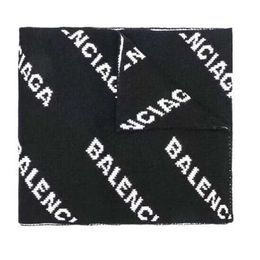 scarf Autumn Winter New European American Paris Walk Style Unisex Black and White Letter Double sided Fashion Scarf Neck