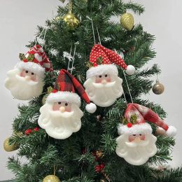 UPS DHL Christmas Decoration Fabric Knit Doll Santa Claus Pendant Decorative Pendant Wholesale JJ 9.13