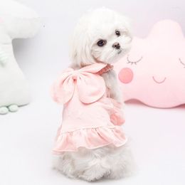 Dog Apparel 2023 Dress Summer Pet Clothes Wedding Dresses Skirt Cat Puppy Small Costumes Outfit Pomeranian Products