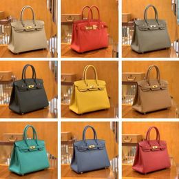Bag Designer Handbags Home Handmade Wax Thread Sewn Luxury Goods Togo Handbag Original Logo Leather