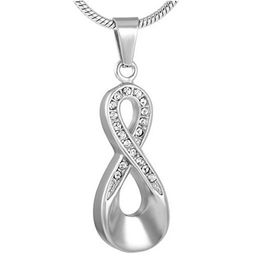Mode smycken halsband rostfritt stål kan den eviga kärleken aska kremation smycken burk aska hänge halsband300v
