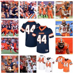 Syracuse Orange Football Jersey 72 Mark Petry 81 Maximilian Mang 28 Juwaun Price 18 Luke Phail 77 Joe More