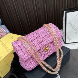 Pink sugao handbags chain shoulder bag crossbody bag luxury women top quality woolen designer purse good hardware girl fashion shopping bag purse wxz-230914-155