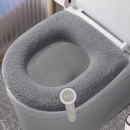 Toilet Seat Covers Universal Cover Washable Sticker Bathroom Pad Cushion Soft Warm Lid Accessories
