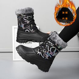 Dress Shoes Winter Women Snow Boots Waterproof Hiking Warm Fur Midcalf Duck For Outdoor Climbing cotton shoes 230912