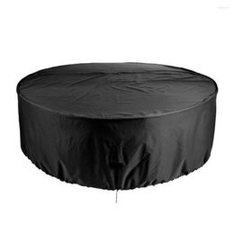 Chair Covers Round Table Cover Circular Furniture Dustproof Waterproof 210D Oxford Cloth Sofa Uv Protect