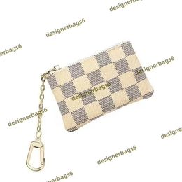 NEW 2023 Womens Men zipper Bag Accessoires KEY POUCH POCHETTE CLES Designers Fashion handbag Women Mens Credit Card Holder Coin Purse Luxurys Wallet Bag M60223 Coin