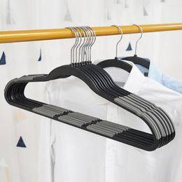 Hangers With Tpr Coating 10-pack Anti-slip Clothes Space-saving Strong Load-bearing Solution For Towels Coats Pants More