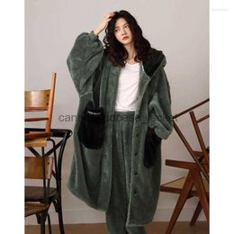 Women's Sleep Lounge Women's Sleepwear Pajamas Women Autumn Winter Robe Female Morning Couple Bathrobe Pijamas Pajama NightgownL230913