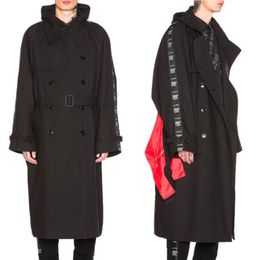 Men's Trench Coats VETEMENTS Coat Men Women 1 Clothing Y2k Streetwear Black Women's Fashion High Quality 230912