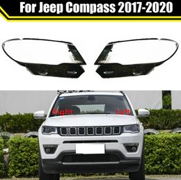 Headlight Glass Headlamp Transparent Lampshade Lamp Shell Car Lens Cover Light Housing Case For Jeep Compass 2017-2020