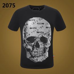 NEW STYLE Phillip Plain Men T Shirts Designer PP Skull Diamond T Shirt Short Sleeve Dollar Brown Bear Brand Tee High Quality Skulls T Shirt Tops SP2075