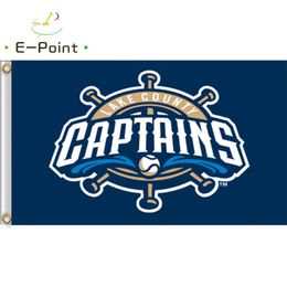 MiLB Lake County Captains Flag 3 5ft 90cm 150cm Polyester Banner decoration flying home & garden Festive gifts245Z