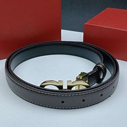 Designer Belt Fashion Smooth Buckle Belt Retro Fashion Thin Waist Belts for Men Women Width 2.5CM Genuine Cowhide Waistband High Quality